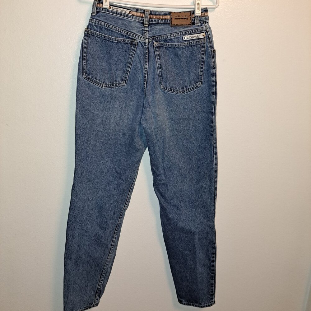Vintage Lawman World Class High Rise Denim Jeans, 80's size 11